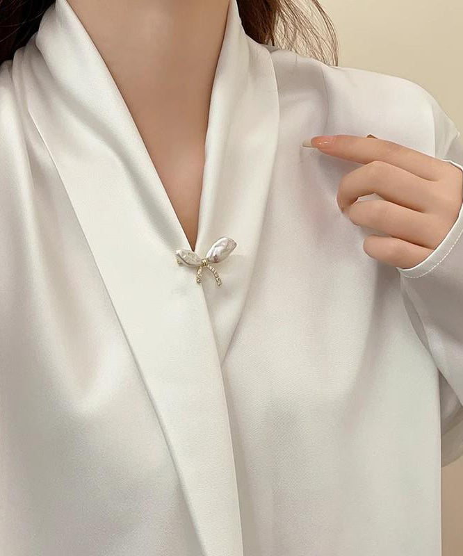 Fine Gold Copper Alloy Asymmetric Bow Brooches YD031 ABC