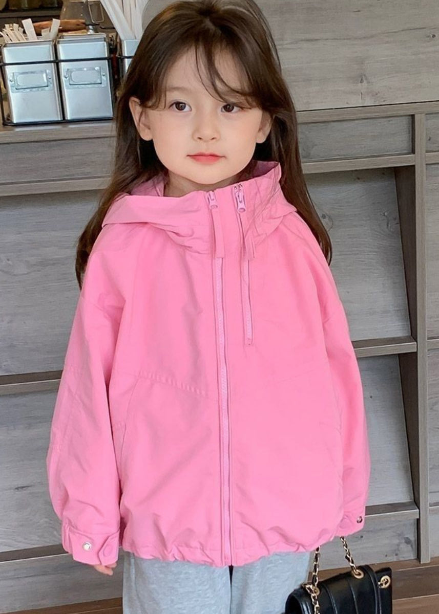 Fine Green Patchwork Zippered Girls Hoodie Coat Fall QV045 MM-RCTZCGTS241026