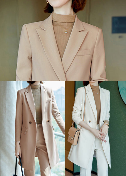 Fine Khaki Double Breast Spandex Trench Coats Spring YJ012 ABC