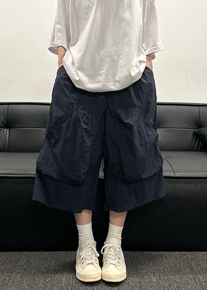 Fine Khaki High Waist Patchwork Mens Straight Pants YT028 Men-Silk-MENCP240721