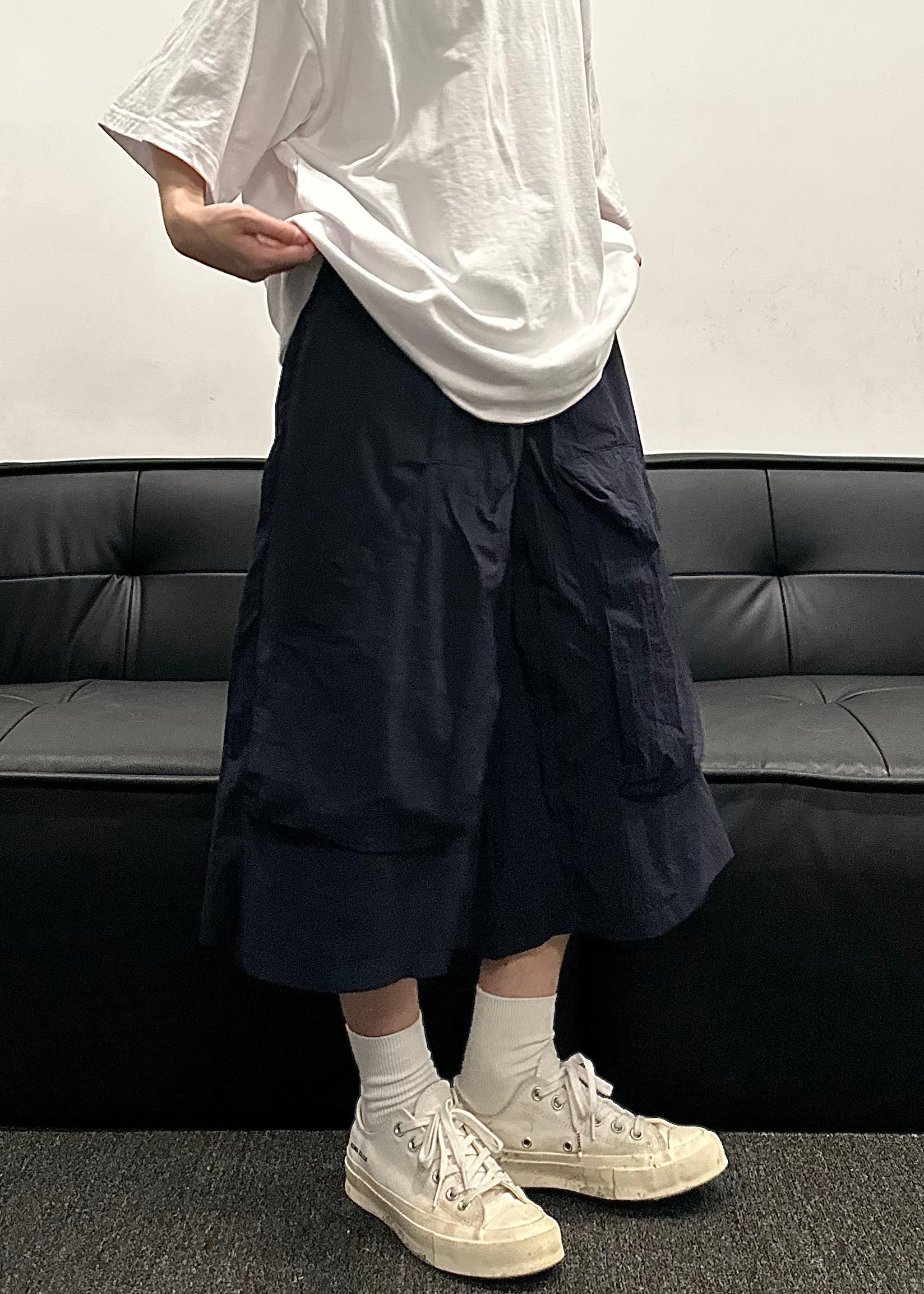 Fine Khaki High Waist Patchwork Mens Straight Pants YT028 Men-Silk-MENCP240721