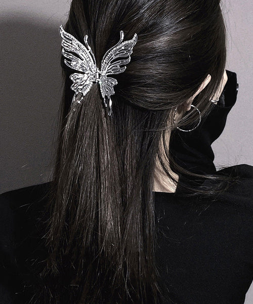 Fine Metal Zircon Butterfly Shark Hairpin YD011 ABC