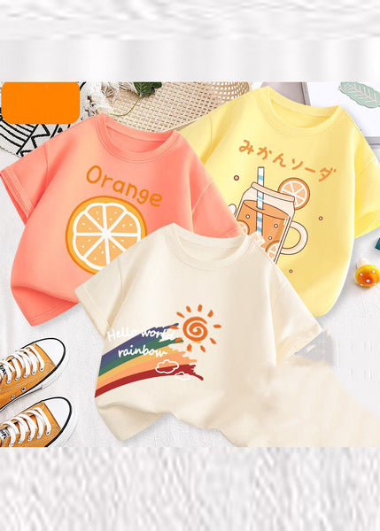 Fine Print Patchwork Kids Tops Three Pieces Set Summer YU1072 WS-RCTZ-STP240529