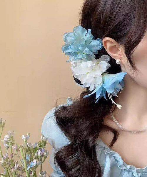 Floral Purple Shark Plastic Fine Clamp Hairpin FashionChic