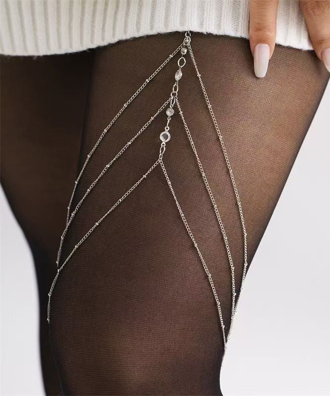 Body Alloy Tassel Star Chain Beach Shape Silk Zircon Fine FashionChic