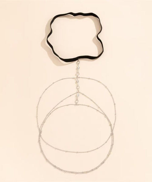 Body Alloy Tassel Star Chain Beach Shape Silk Zircon Fine FashionChic