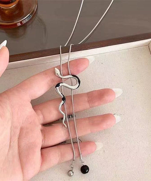 Stainless Lariat Steel Silk Serpentine Type Alloy Fine Pull FashionChic