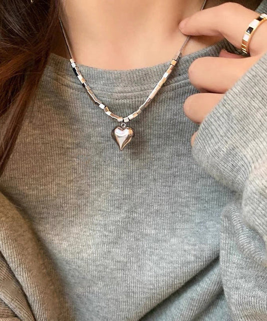 Fine Love Necklace Silk Stainless Pendant Steel FashionChic