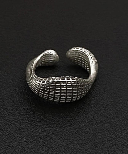 Fine Silk Sterling Silver Hollow Out Rings QJ012 JEW-RIN241021