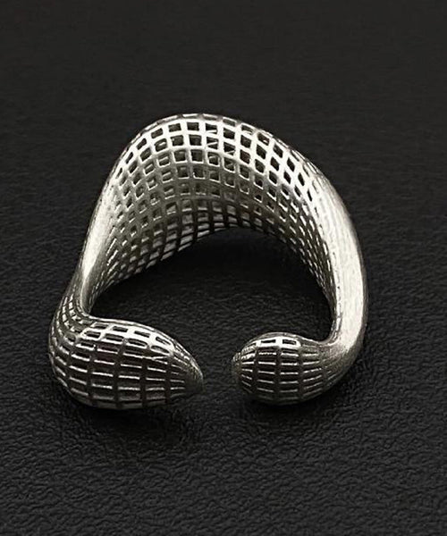 Fine Silk Sterling Silver Hollow Out Rings QJ012 JEW-RIN241021