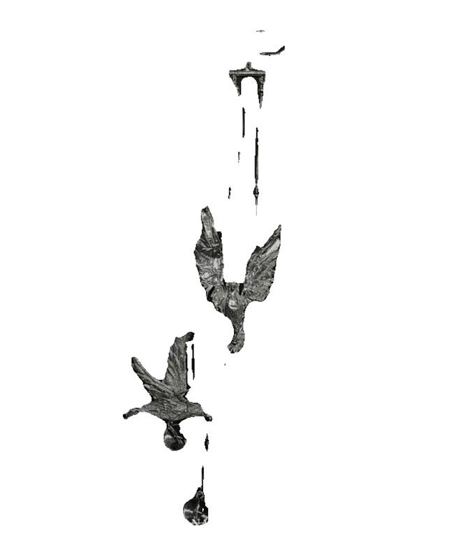 Tassel Drop Fine Earrings Sterling Silver Bird Silk Little FashionChic