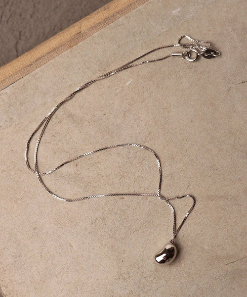 Fine Sterling Silver Acacia Bean Pendant Necklace WF008 JEW-NLC241111