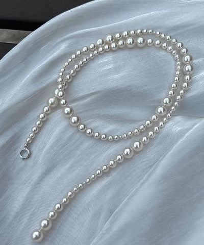 Fine White Copper Alloy Pearl Beading Necklace YA004 ABC