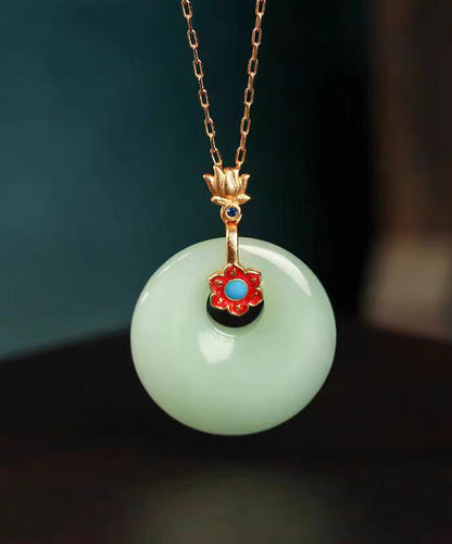 Fine White Ruyi Longevity Lock Necklace Advanced Sense Collar Chain Necklaces KX1062 Ada Fashion