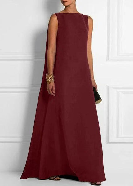 High Ankle Black French Dress Cotton Sleeveless Solid Waist FashionChic