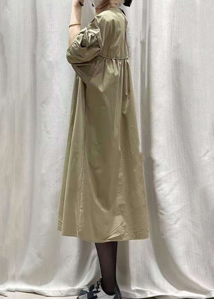 French Black O-Neck Patchwork Long Dresses Summer GH1010 Ada Fashion