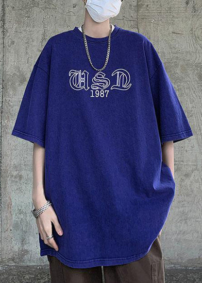 T Neck Half Black Print Sleeve Men O French Cotton Shirt FashionChic