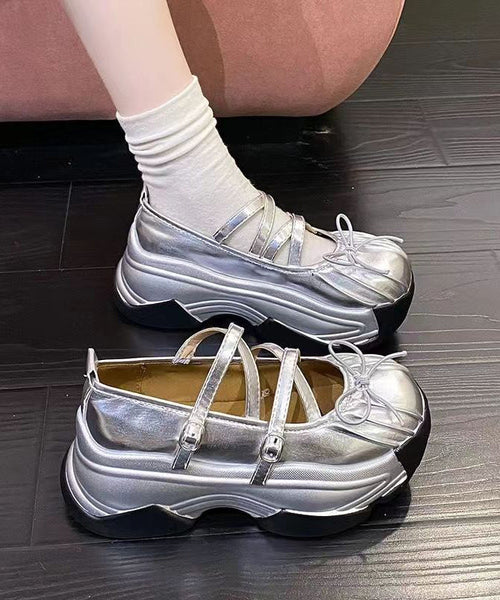 French Cute Platform Shoes With Butterfly Cross Buckle JJ022 Shoe-PDX240609