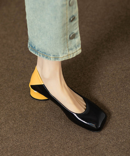 French Faux Leather Penny Loafers Splicing Gun Color QK039 shoe-PDX241013