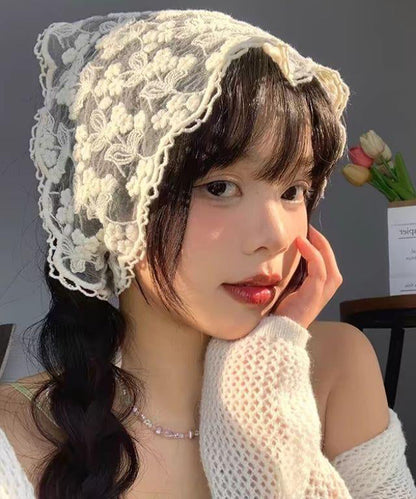 French Lace Flower Cute Baotou Triangle Headband RS008 ABC