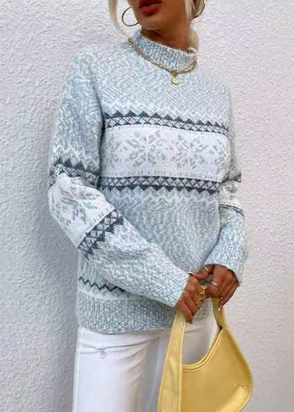 Pink Striped Knit Spring Cozy Sweaters French FashionChic