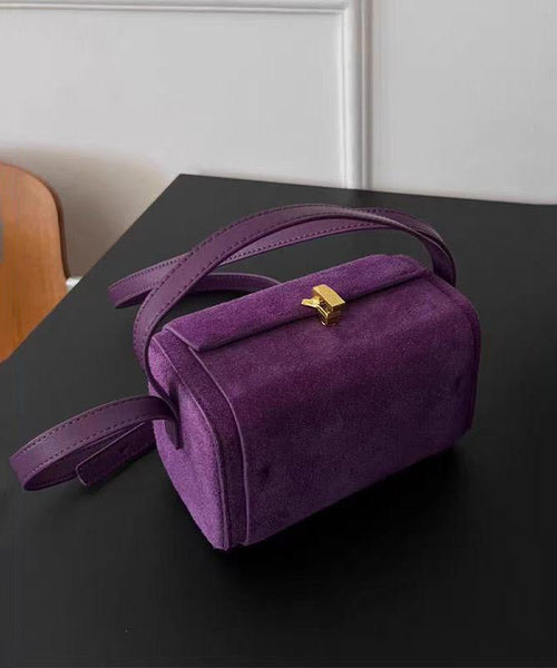 Purple Versatile Suede Bag Body French Cross FashionChic