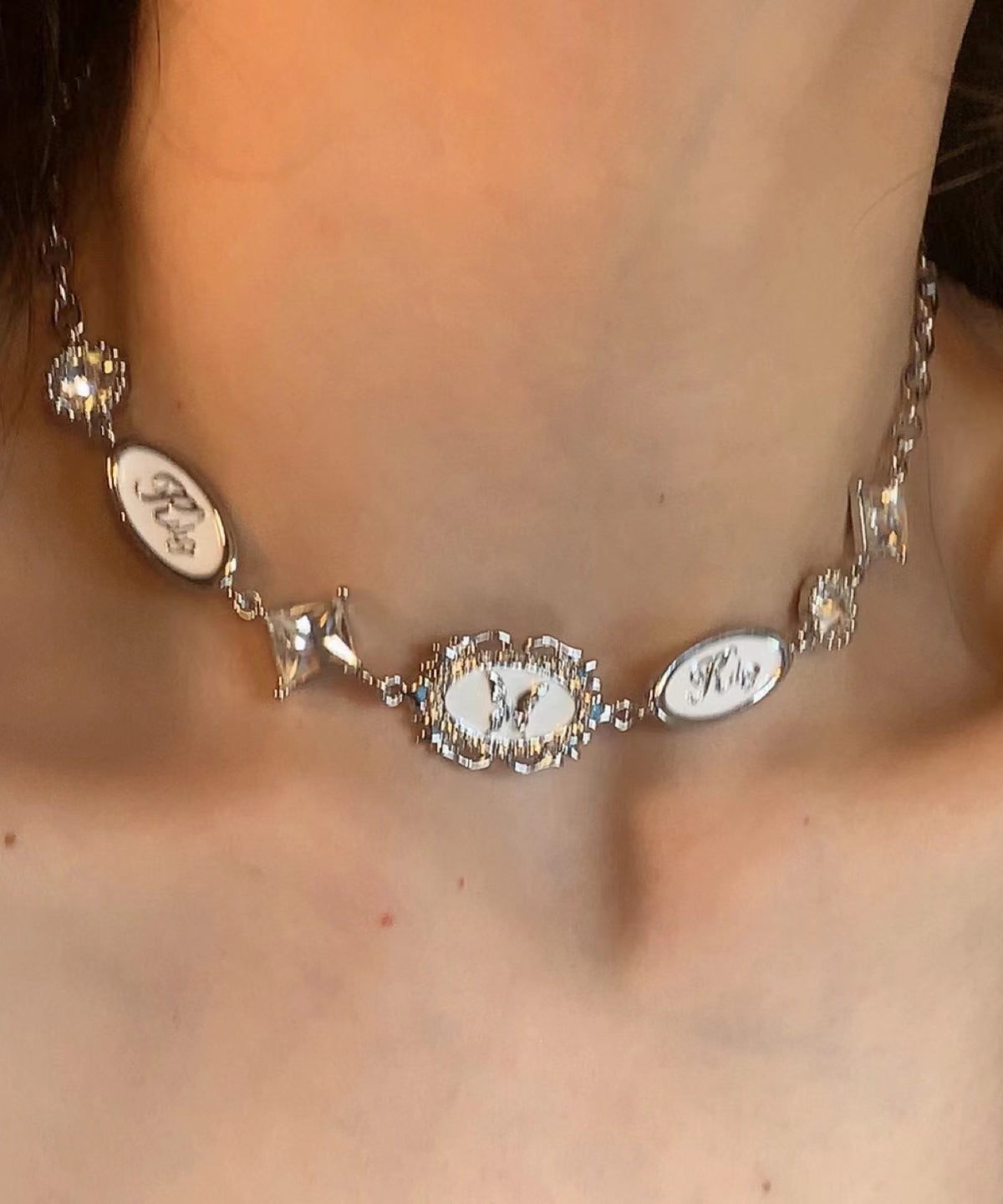 Princess Drip Alloy Glaze French Silk Butterfly Necklace FashionChic