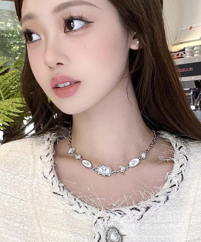 Princess Drip Alloy Glaze French Silk Butterfly Necklace FashionChic