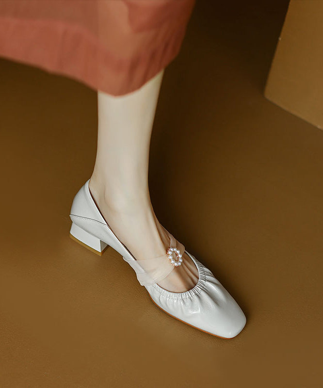 French Splicing Chunky Penny Loafers Mulberry Cowhide Leather RI022 ABC