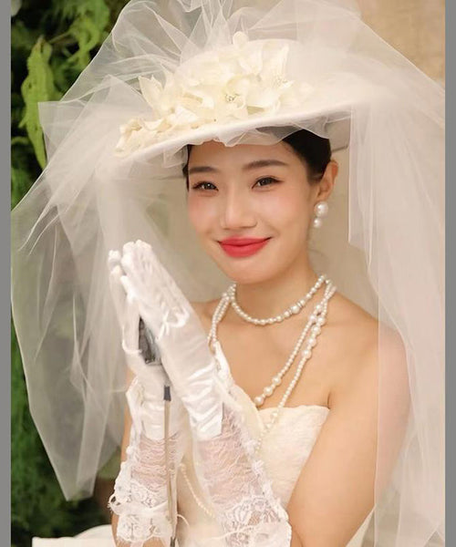 Style Accessory French Hat Twisted Flower Organza Handmade FashionChic