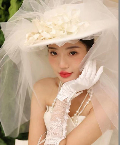 Style Accessory French Hat Twisted Flower Organza Handmade FashionChic