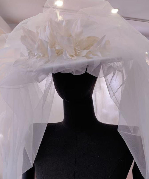 Style Accessory French Hat Twisted Flower Organza Handmade FashionChic