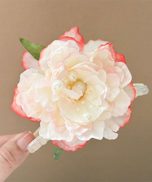 Floral Alloy Peony Hairpin Pearl Color Gradient FashionChic
