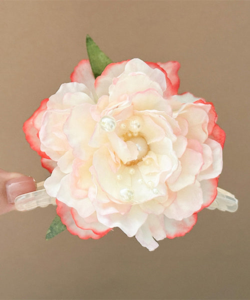 Floral Alloy Peony Hairpin Pearl Color Gradient FashionChic