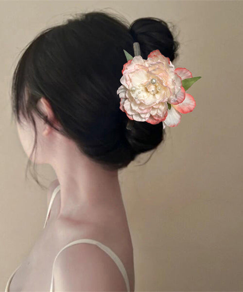 Floral Alloy Peony Hairpin Pearl Color Gradient FashionChic