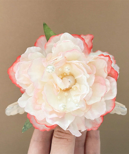 Floral Alloy Peony Hairpin Pearl Color Gradient FashionChic
