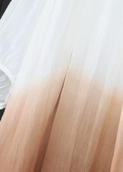 Gradient Color Brown Cozy Holiday Maxi Dress Summer GH1089 Ada Fashion