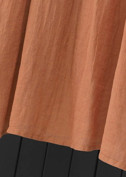 Gradient Color Brown Cozy Holiday Maxi Dress Summer GH1089 Ada Fashion