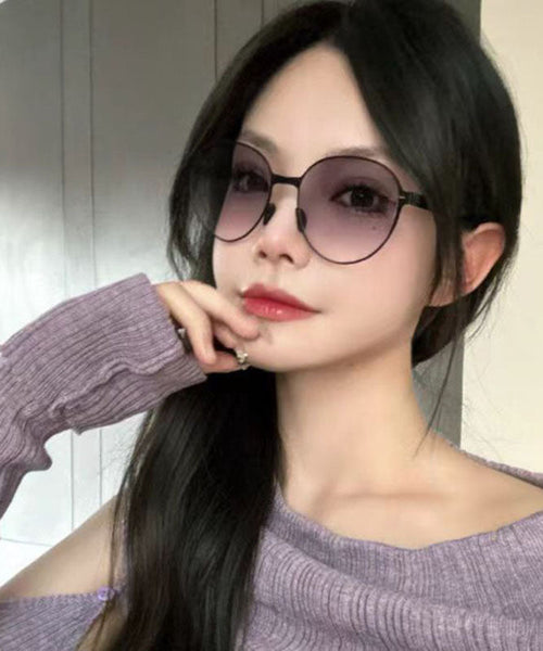 Gradient Color Brown Folding Protection Sunglasses XS1064 Ada Fashion