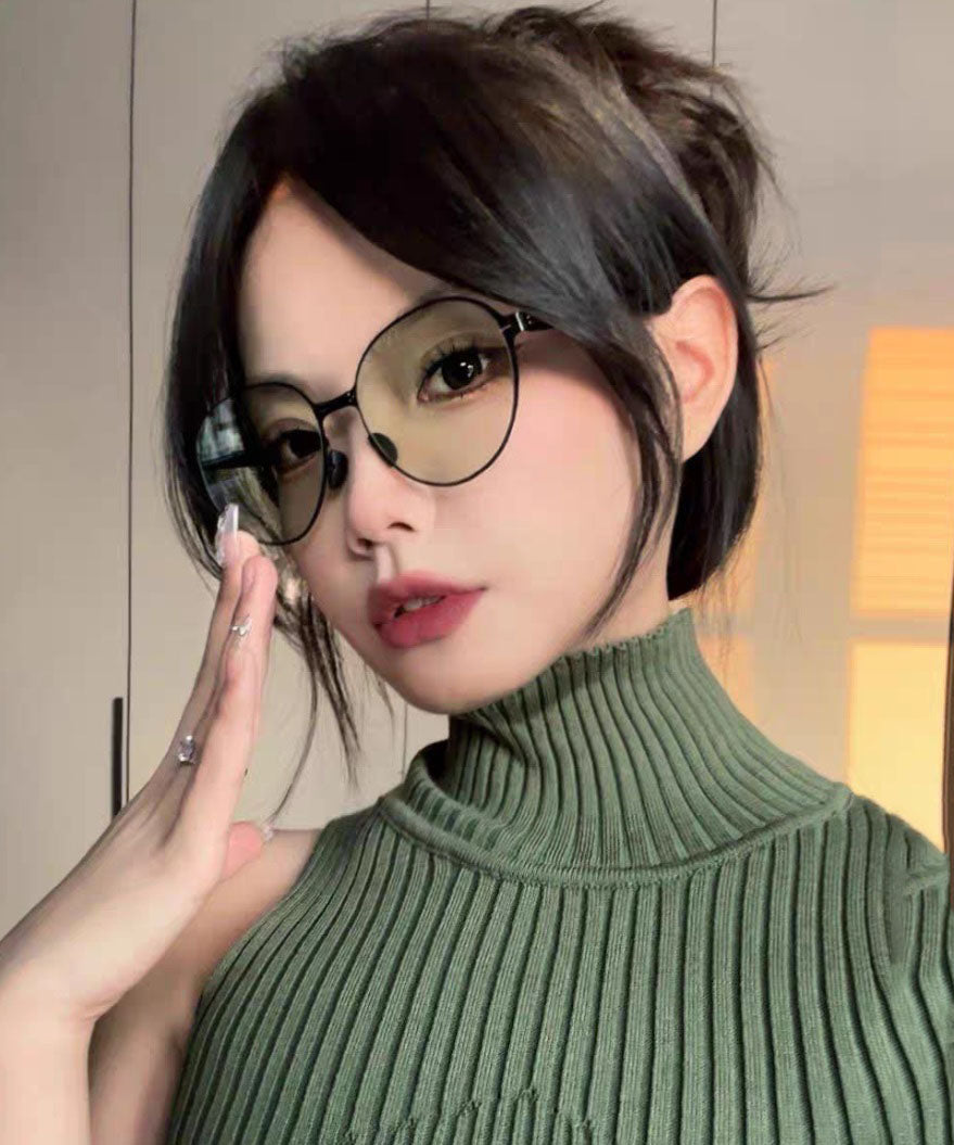 Gradient Color Brown Folding Protection Sunglasses XS1064 Ada Fashion