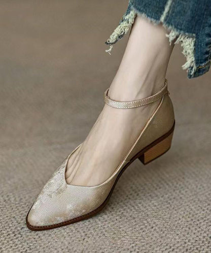 Green Faux Leather Loafers For Women Splicing Buckle Strap OM014 ABC