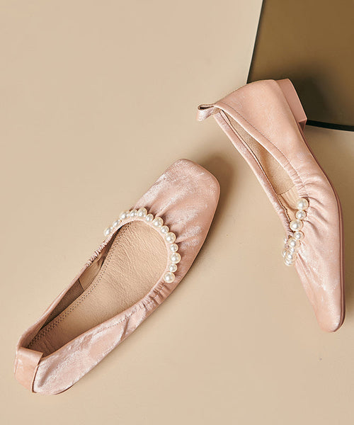 Bead Wrinkled Loafers Nail Green Women Penny FashionChic