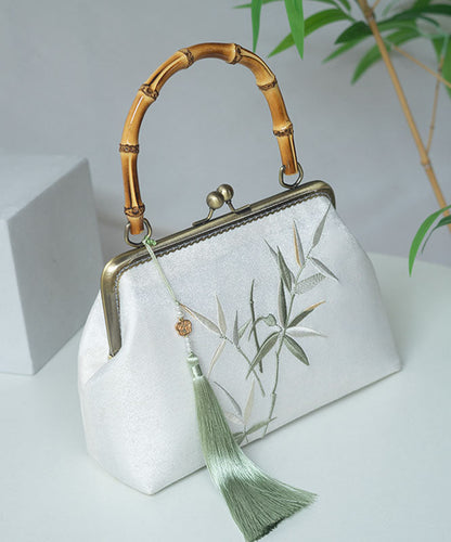 Bag Tote Handmade Bamboo Style New Chinese Embroidery FashionChic