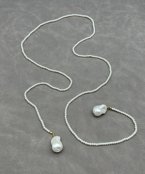 Handmade Green Alloy Crystal Pearl Beading Gratuated Bead Necklace KX1087 Ada Fashion