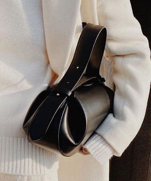 Handmade White Faux Leather Tote Messenger Bag QF006 Bag-BGS241017