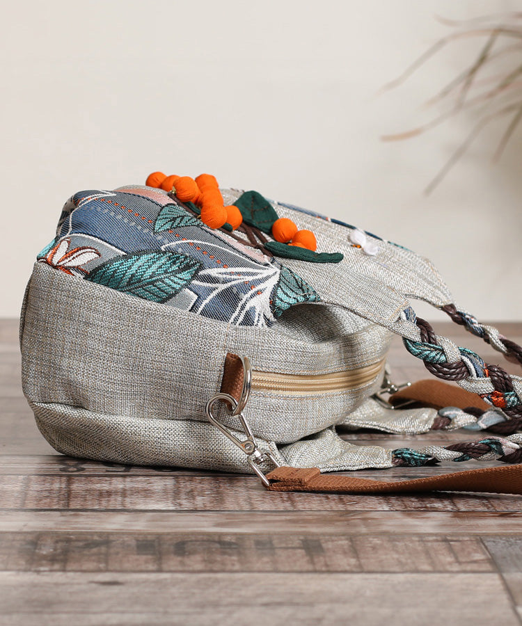 Patchwork Handmade Tote Canvas Bag Woven Casual FashionChic