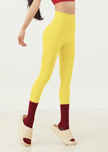 Capri Waist Leggings Green Surf Ignite High Grass FashionChic