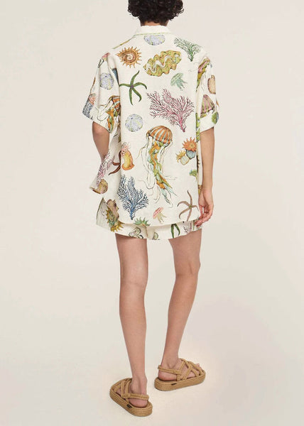 Apricot Two Shirts Shorts Collar And Set Pan Italian Peter Pieces FashionChic