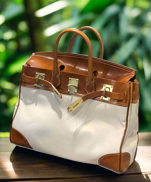 Italian Army Green Calf Leather Patchwork Tote Handbag GEM026 Ada Fashion