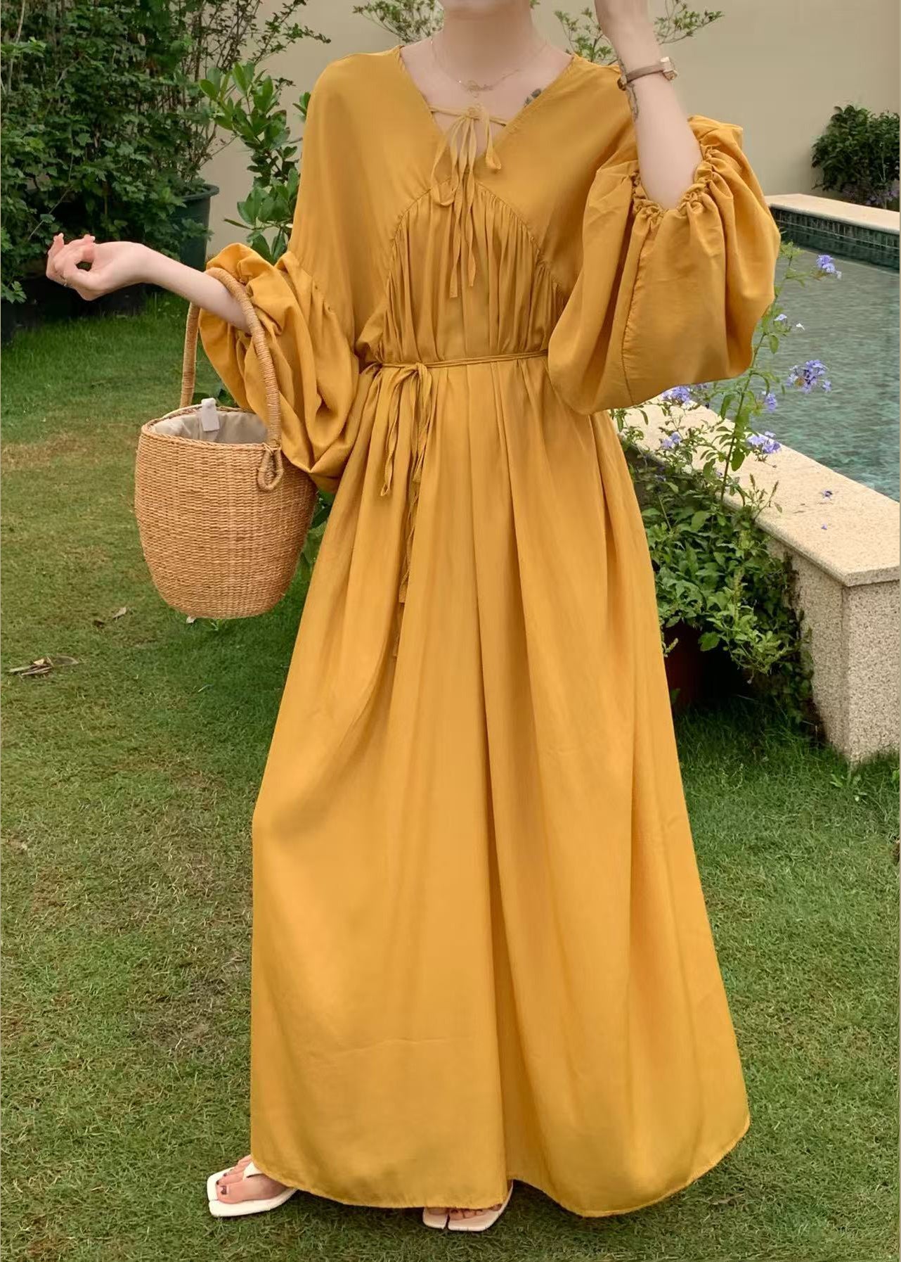 Lace Chocolate Oversized Italian Cotton Dresses Up Vacation FashionChic
